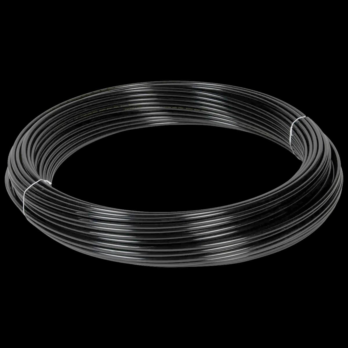 Трубка пневматическая нейлоновая чёрная 9×12 мм, 100 м, 19 бар Harrison HNS0912-BK