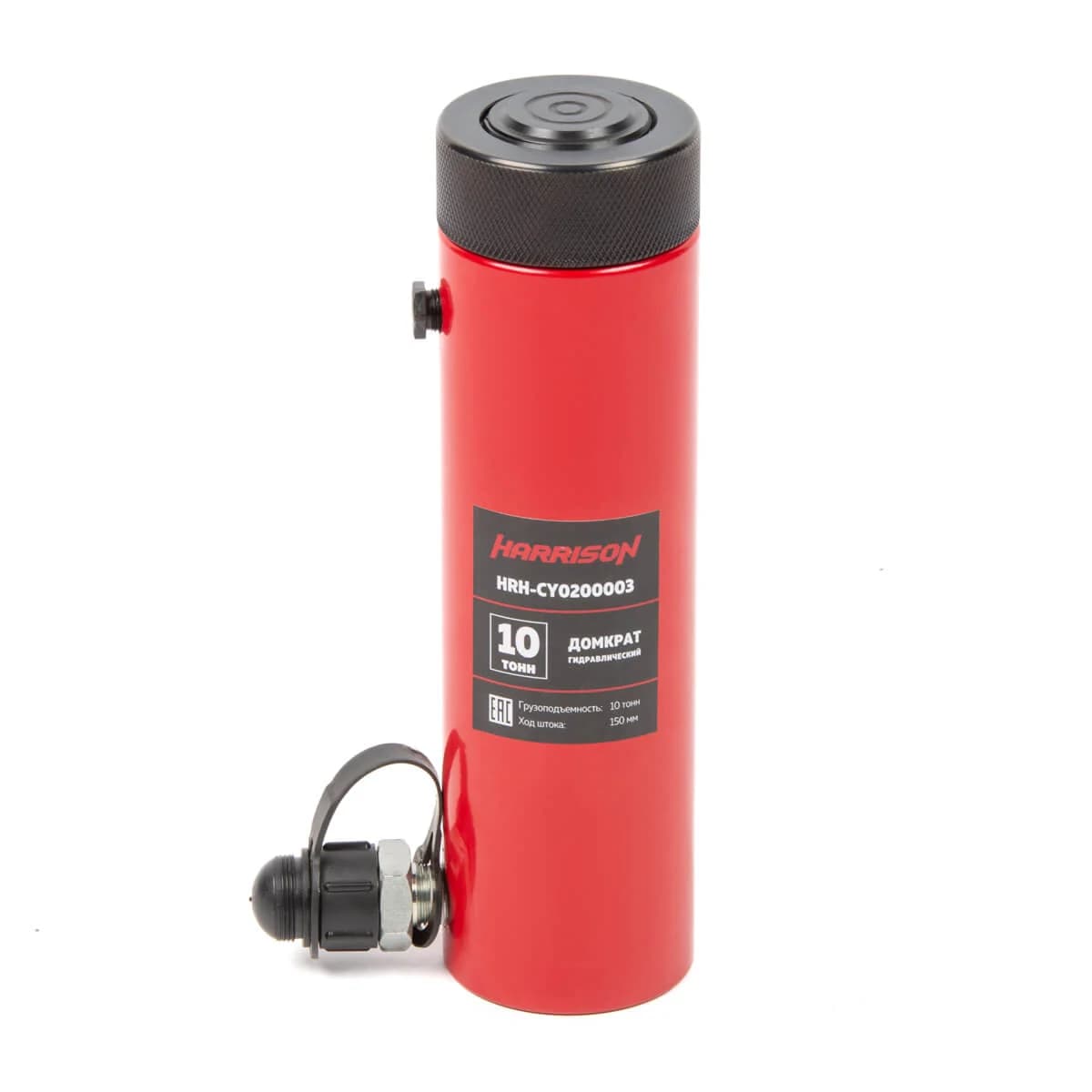 Гидравлический домкрат 10 тонн ход штока 150 мм однополостной с фиксирующей гайкой Harrison HRH-CY0200003