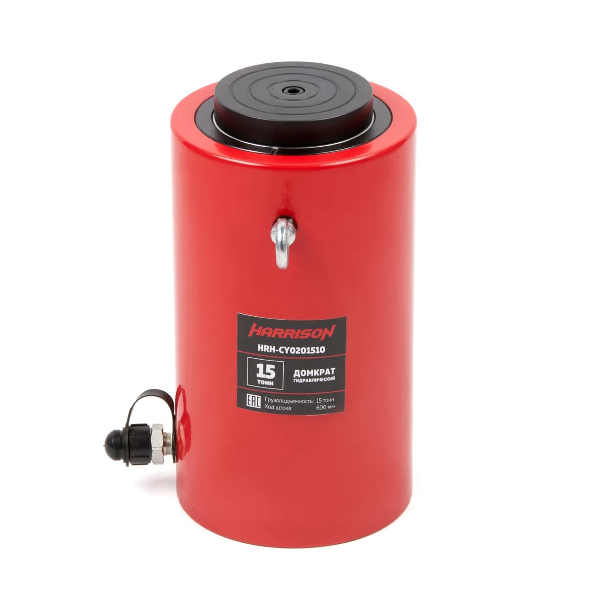 Гидравлический домкрат 15 тонн ход штока 510 мм однополостной телескопический Harrison HRH-CY0201510