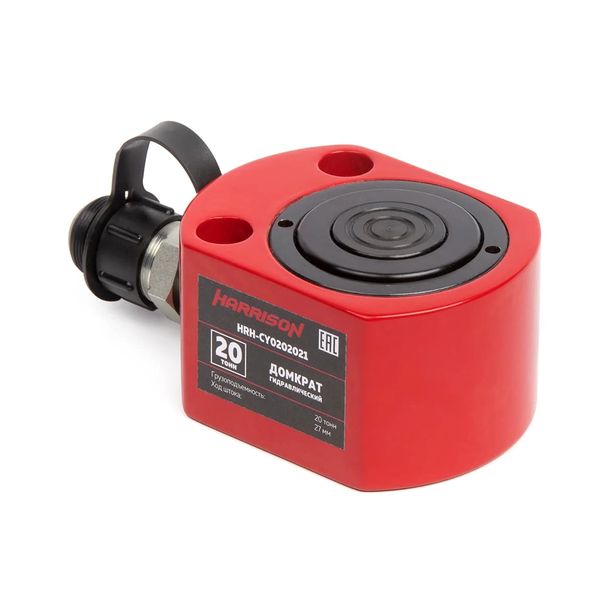Гидравлический домкрат 10 тонн ход штока 10 мм однополостной низкий Harrison HRH-CY01010100