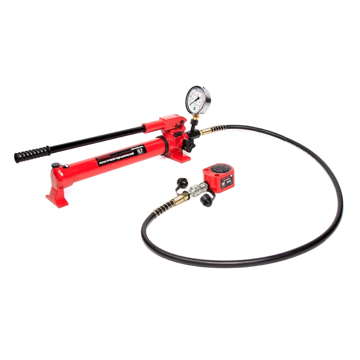 Гидравлический домкрат 10 тонн ход штока 10 мм однополостной низкий Harrison HRH-CY01010100