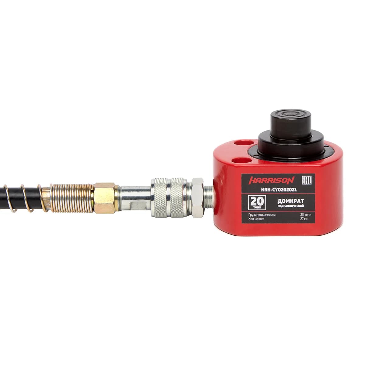 Гидравлический домкрат 10 тонн ход штока 10 мм однополостной низкий Harrison HRH-CY01010100