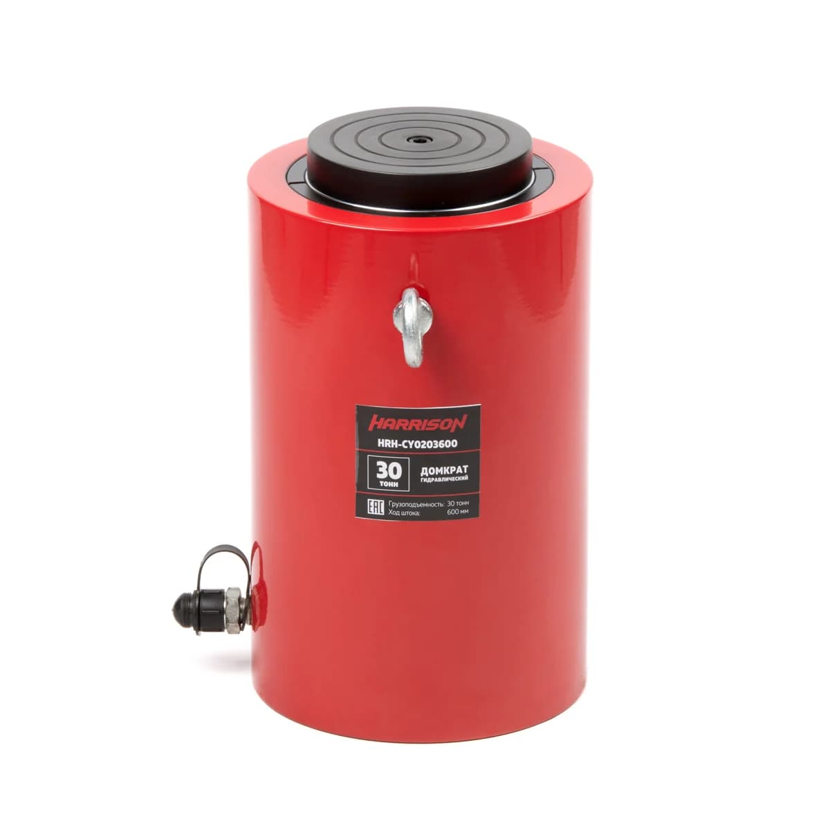 Гидравлический домкрат 30 тонн ход штока 600 мм однополостной телескопический Harrison HRH-CY0203600