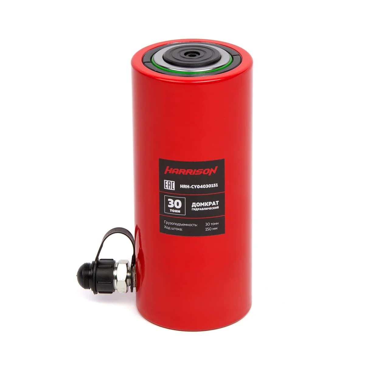 Гидравлический домкрат 30 тонн ход штока 150 мм однополостной Harrison HRH-CY04030151