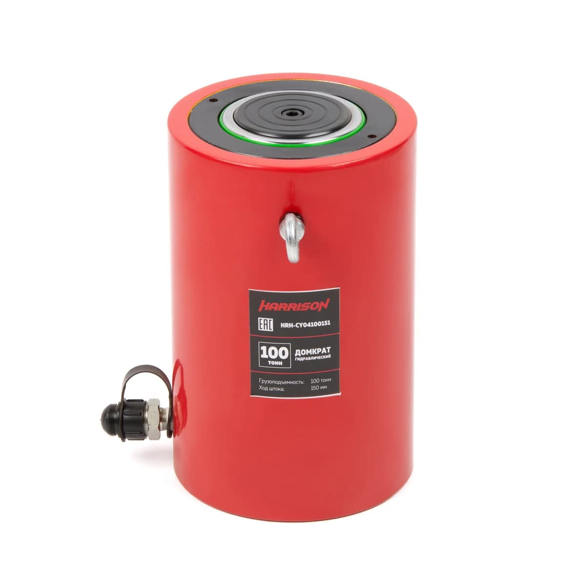 Гидравлический домкрат 100 тонн ход штока 150 мм однополостной Harrison HRH-CY04100151