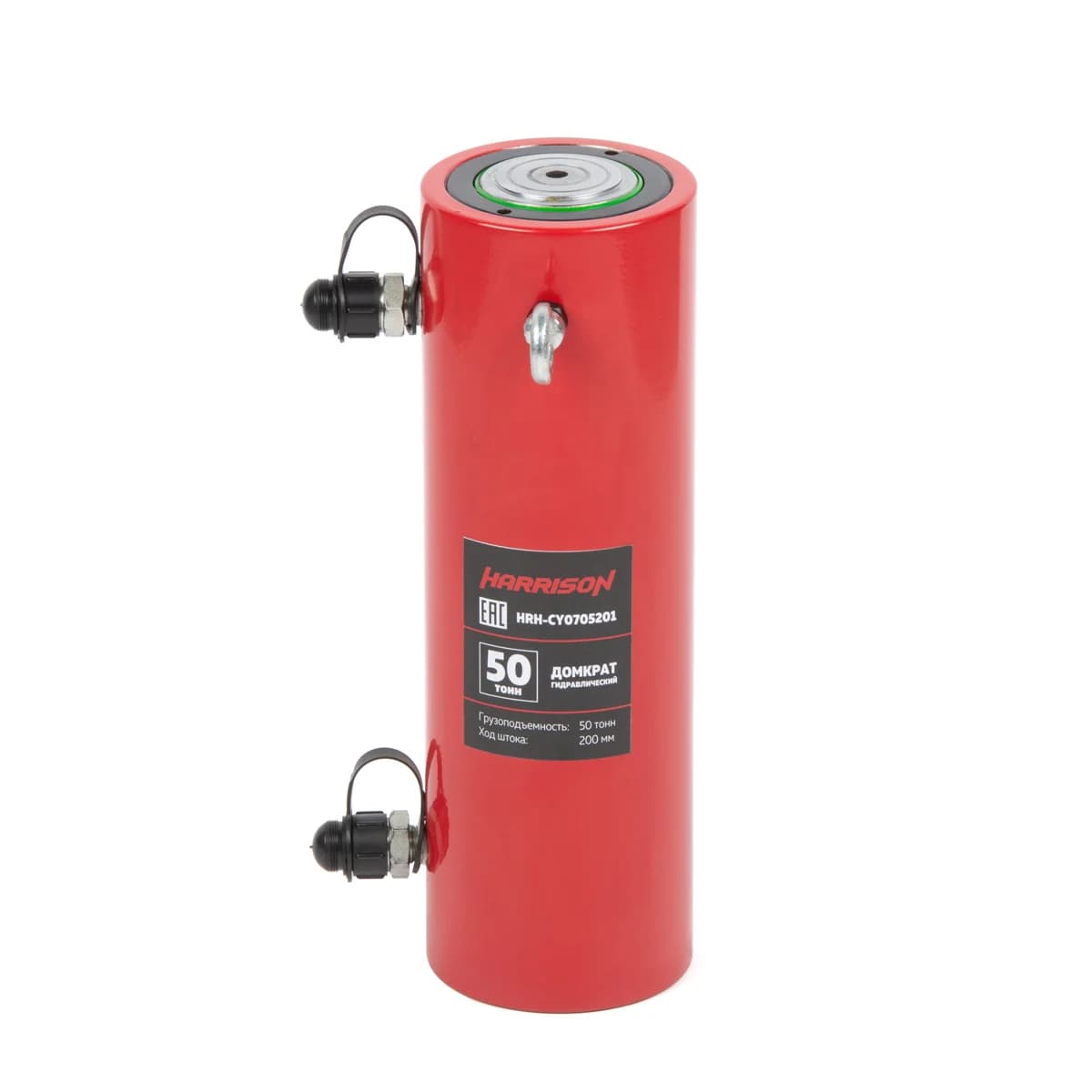 Гидравлический домкрат 50 тонн ход штока 200 мм двуполостной Harrison HRH-CY0705201