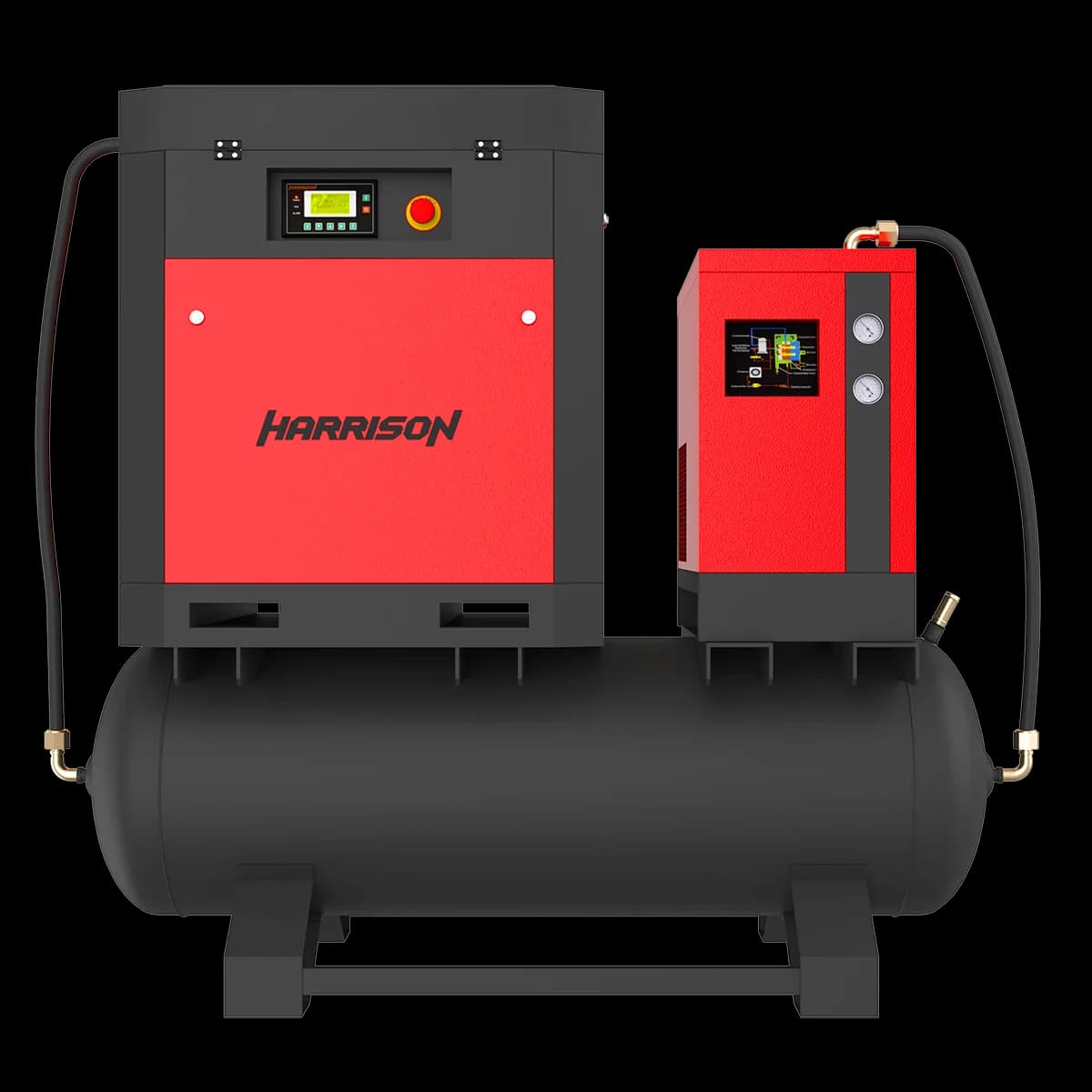 Винтовой компрессор 3 в 1 с ресивером и осушителем, 3600 л/мин, 8 бар, 22 кВт Harrison HRS-943600TD5