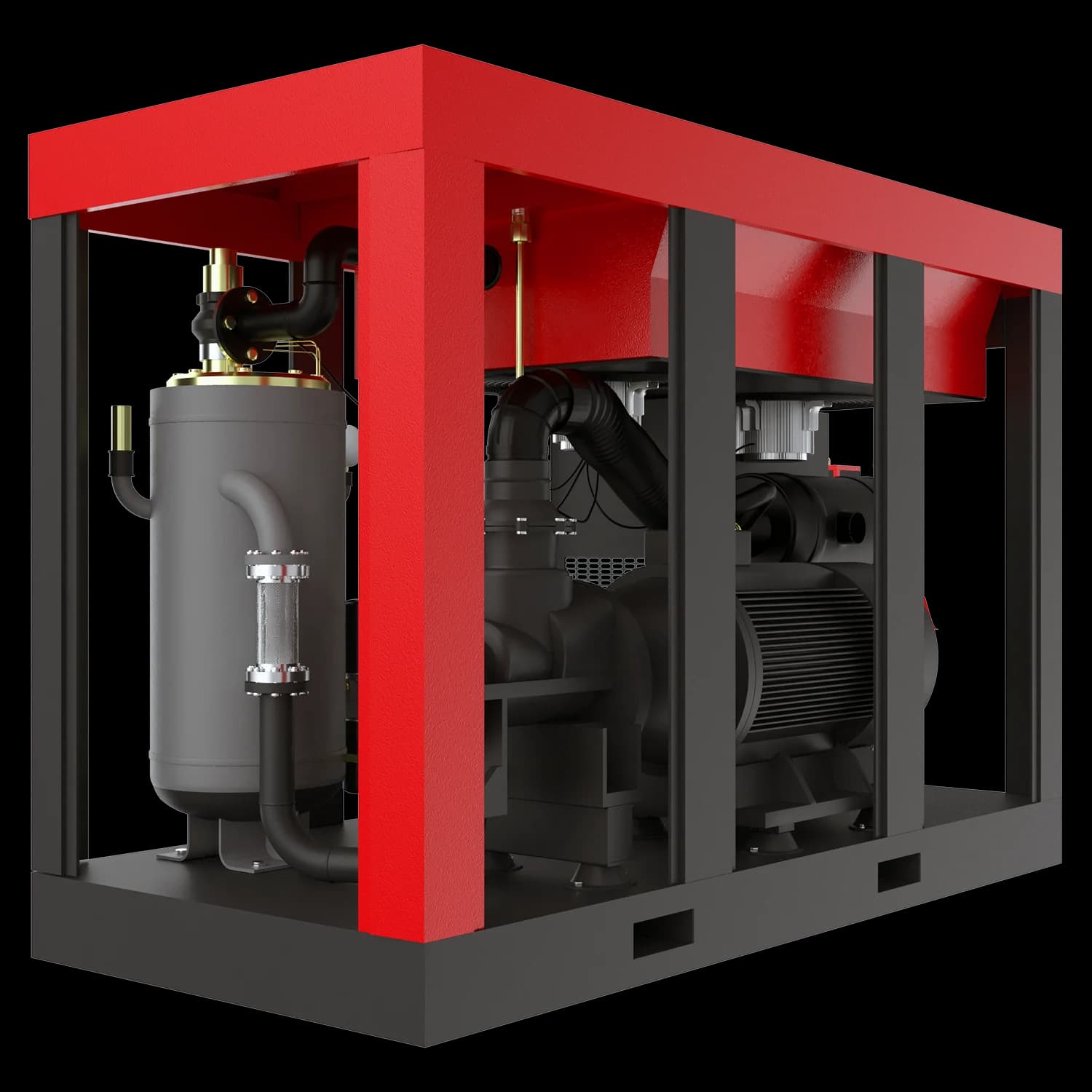 Винтовой компрессор с прямым приводом, 27600 л/мин, 8 бар, 160 кВт Harrison HRS-9527600