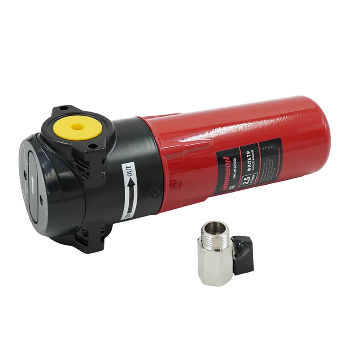 Магистральный фильтр средней очистки 2500 л/мин, G1″, 1 мкм Harrison HRS-MFB2500I