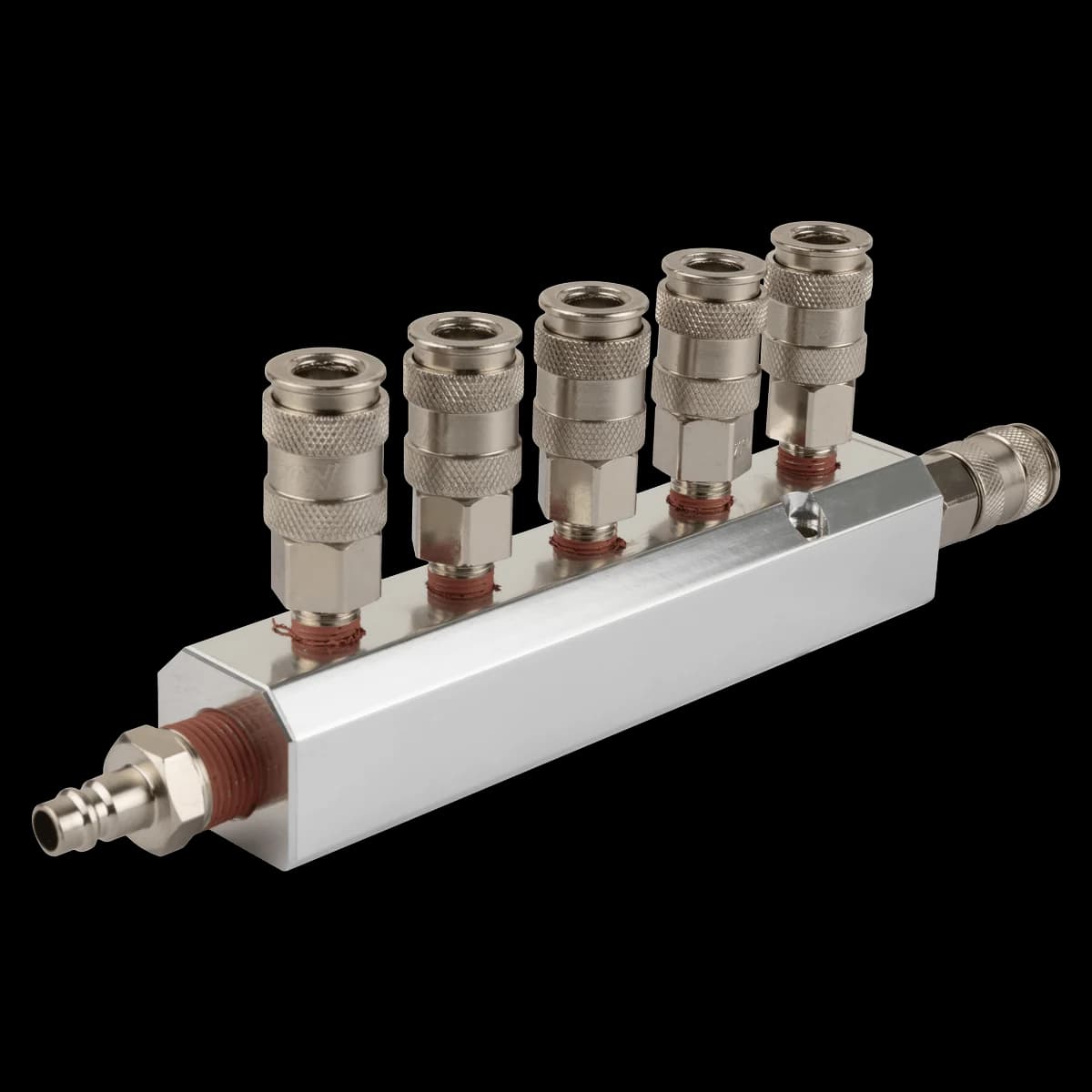 Пневматический разветвитель 6 выходов, 1/4″F, рапид EURO — Harrison HRS-SM5BA