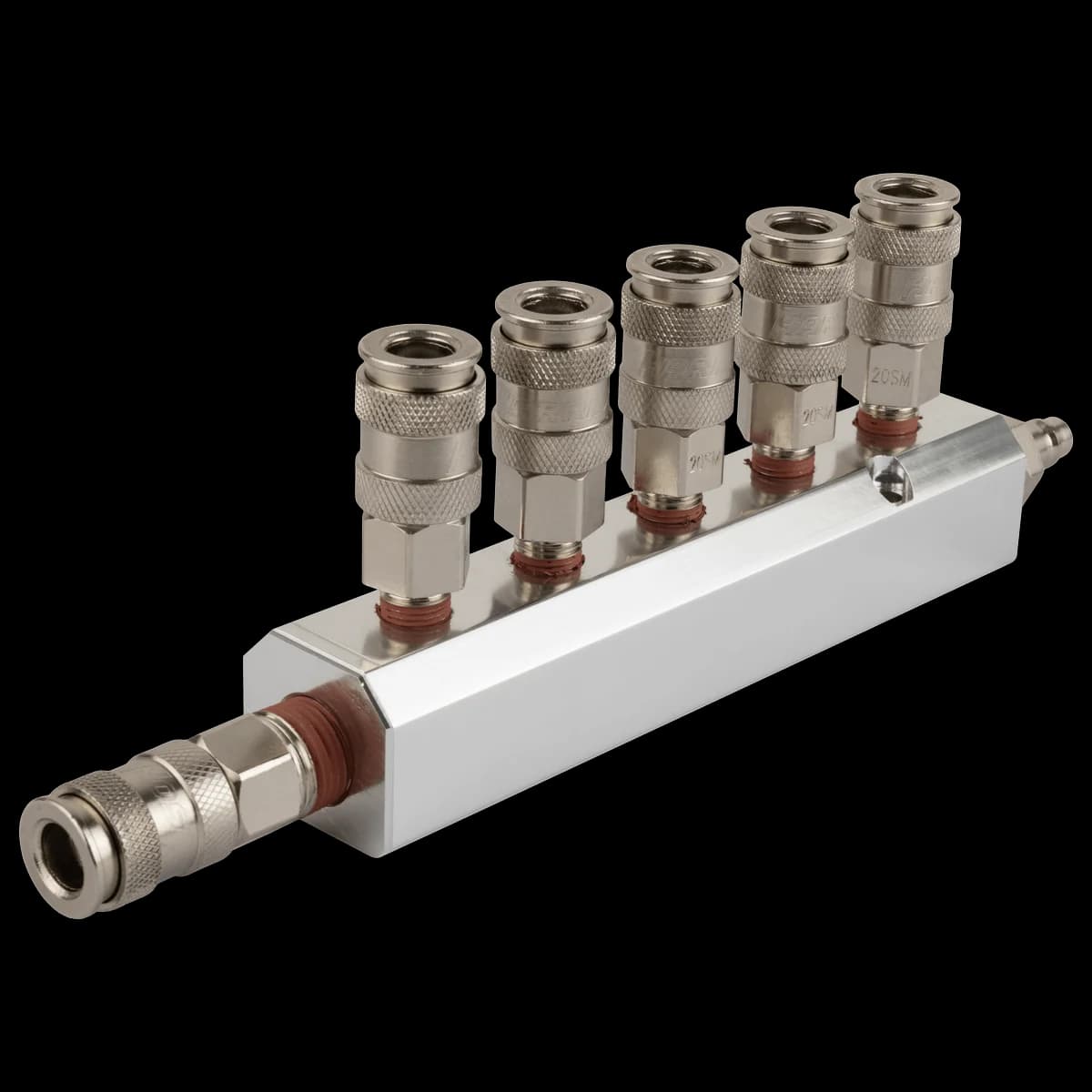 Пневматический разветвитель 6 выходов, 1/4″F, рапид EURO — Harrison HRS-SM5BA