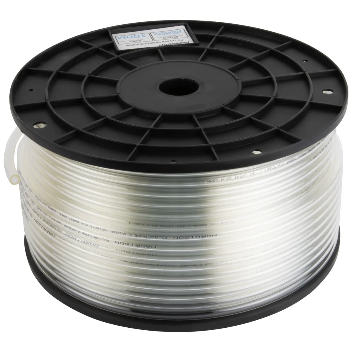 Трубка пневматическая полиуретановая прозрачная 6,5×10 мм, 100 м, 17 бар Harrison HUS6510-CL