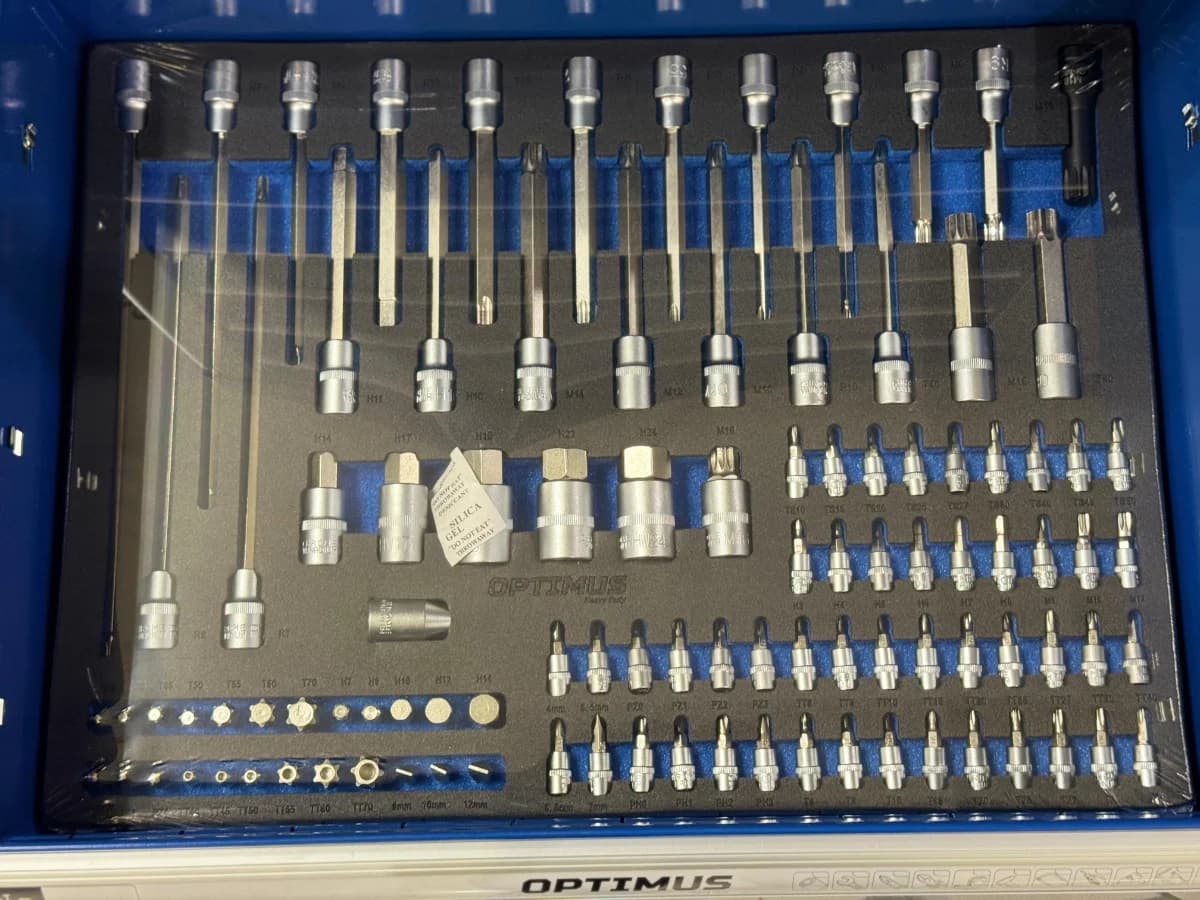 Инструментальная тележка 7 ящиков, 289 предметов Optimus OPT-917P