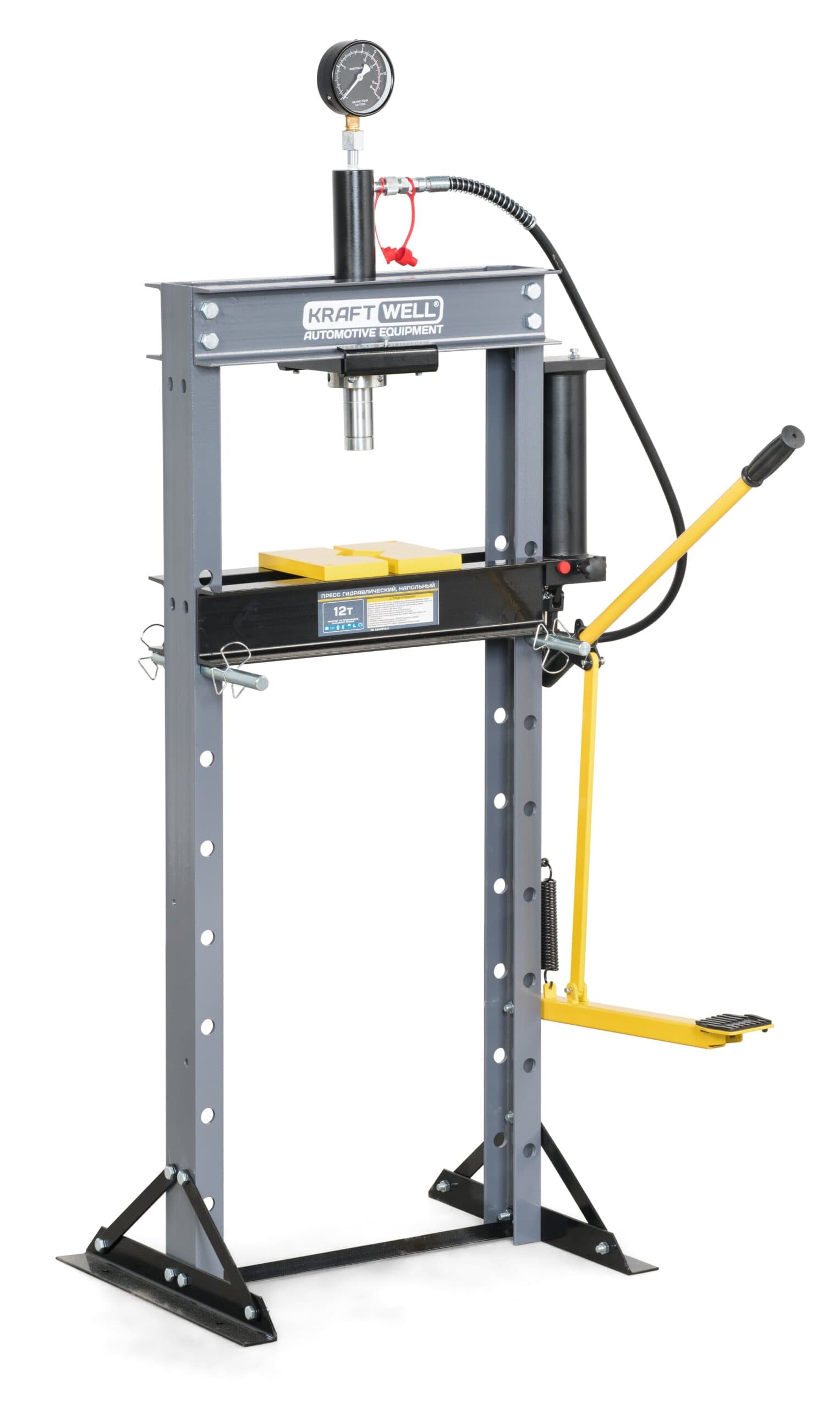 KraftWell KRWPR12F Пресс 12 т. с ручным и ножным приводом