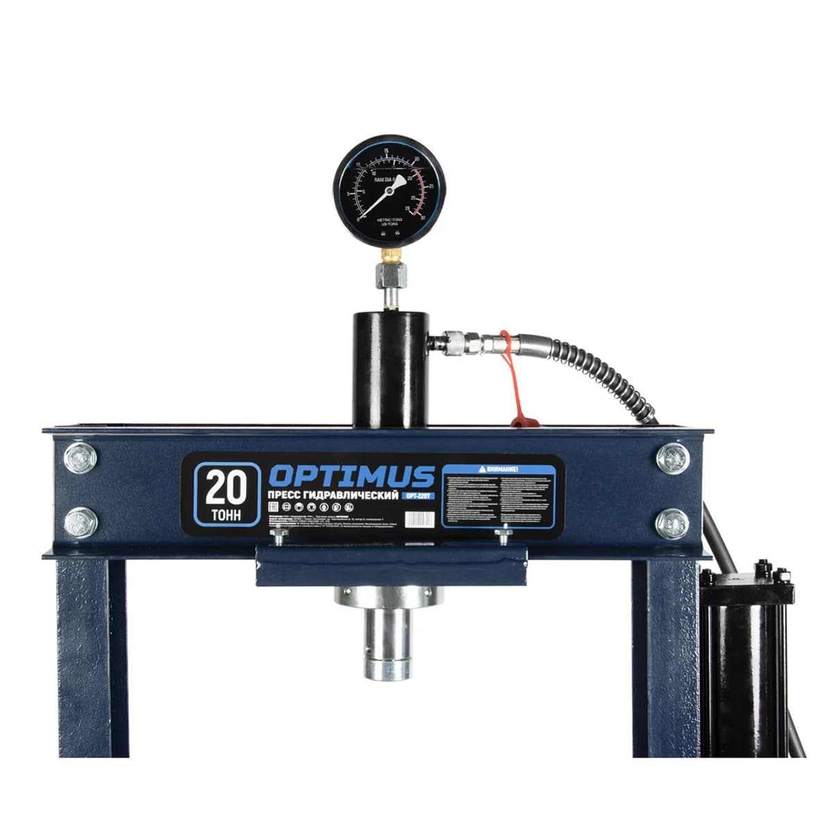 Гидравлический пресс напольный 20 т с ножной педалью OPTIMUS OPT-220T
