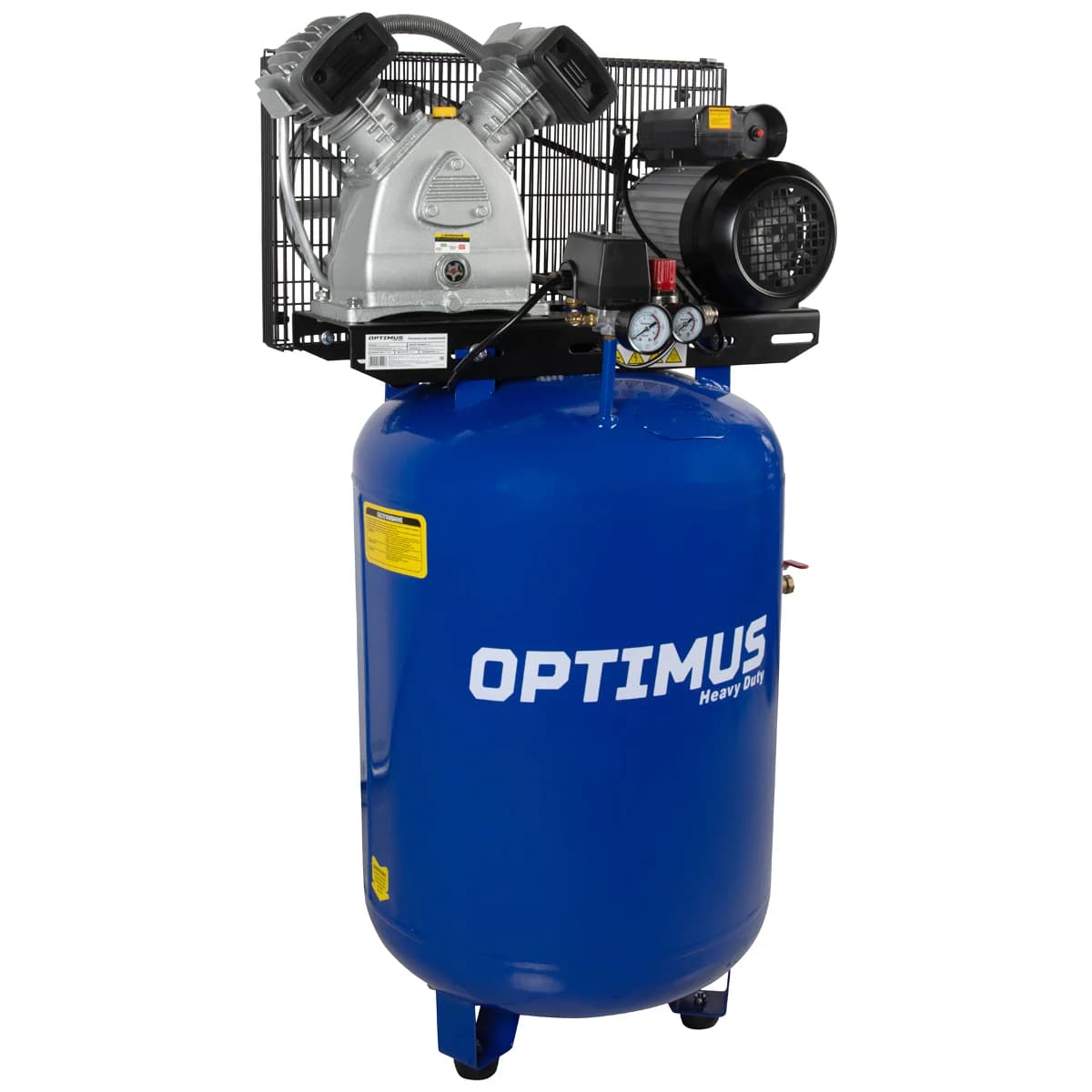 Поршневой компрессор вертикальный 420 л/мин, 150 л, 10 бар, 220 В OPTIMUS HD OPT-301542A