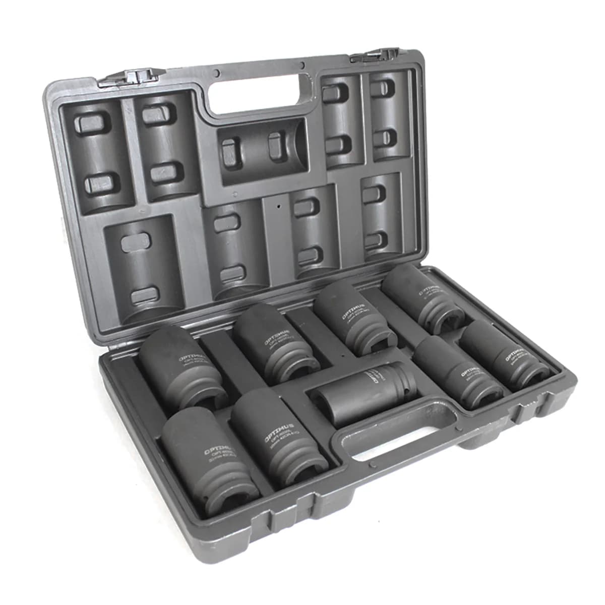 Набор ударных глубоких головок 9 шт, 22–38 мм, 3/4″, 6-гранные, CrMo OPTIMUS OPT-60209