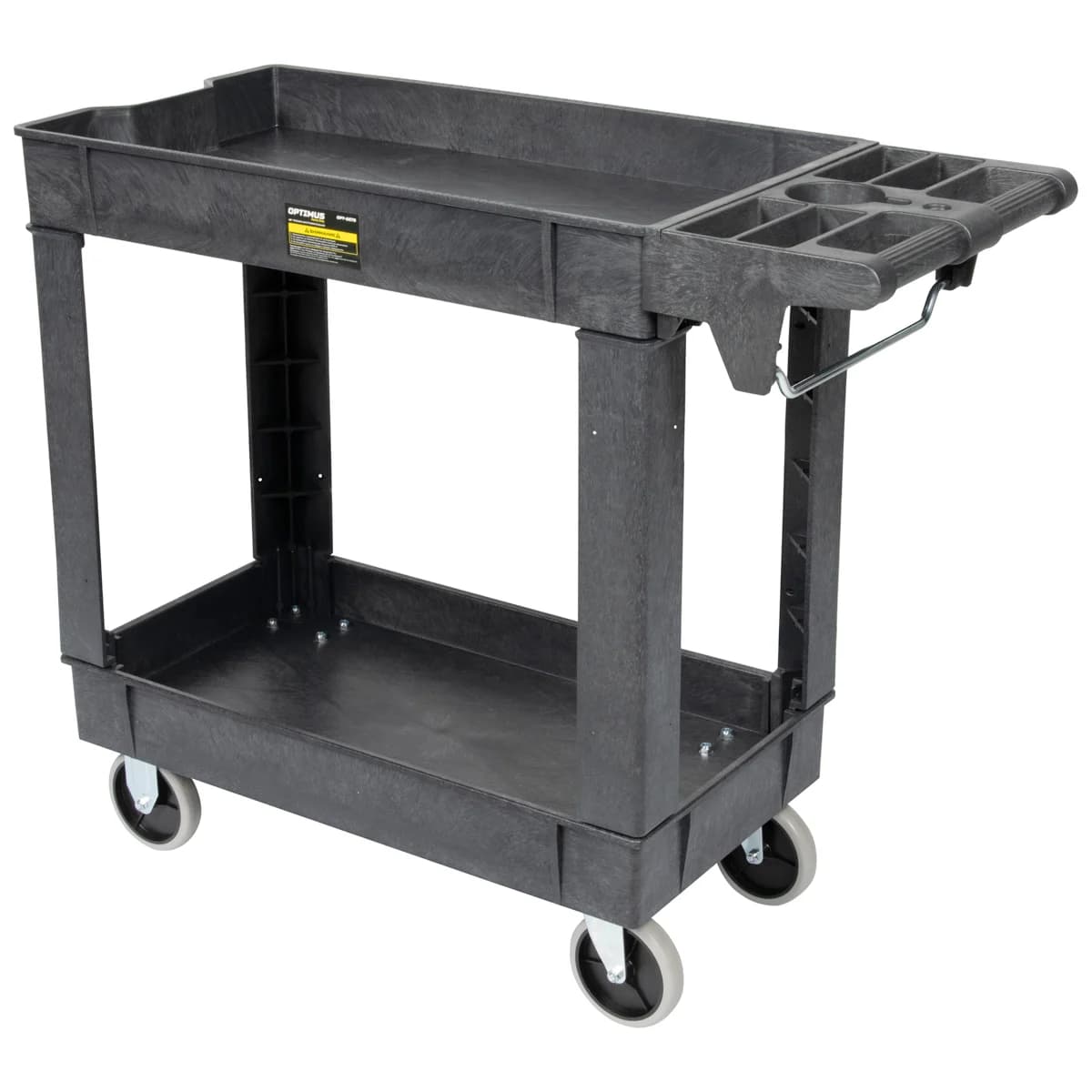 Тележка пластиковая 2 полки Optimus OPT-607S