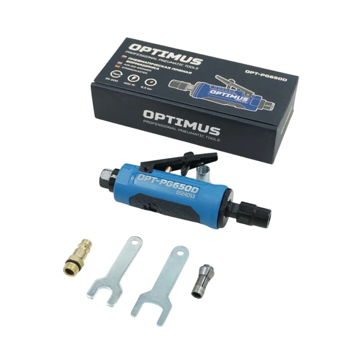 Пневматическая прямая бормашинка — 25 000 об/мин — Optimus OPT-PG650D