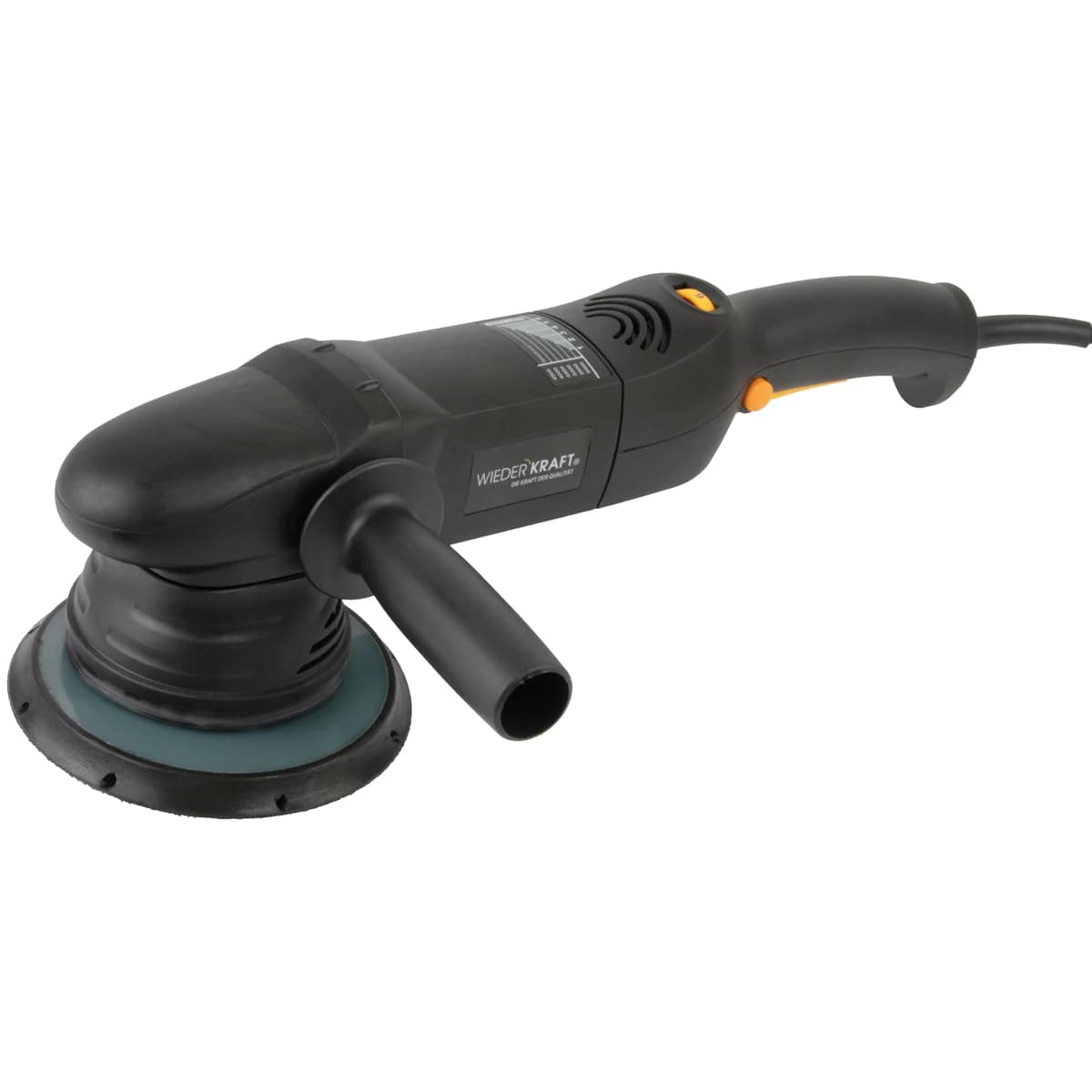 Полировальная машинка ротор-орбитальная 150 мм ход 21 мм, плавный пуск Wiederkraft WDK-Stinger21-150