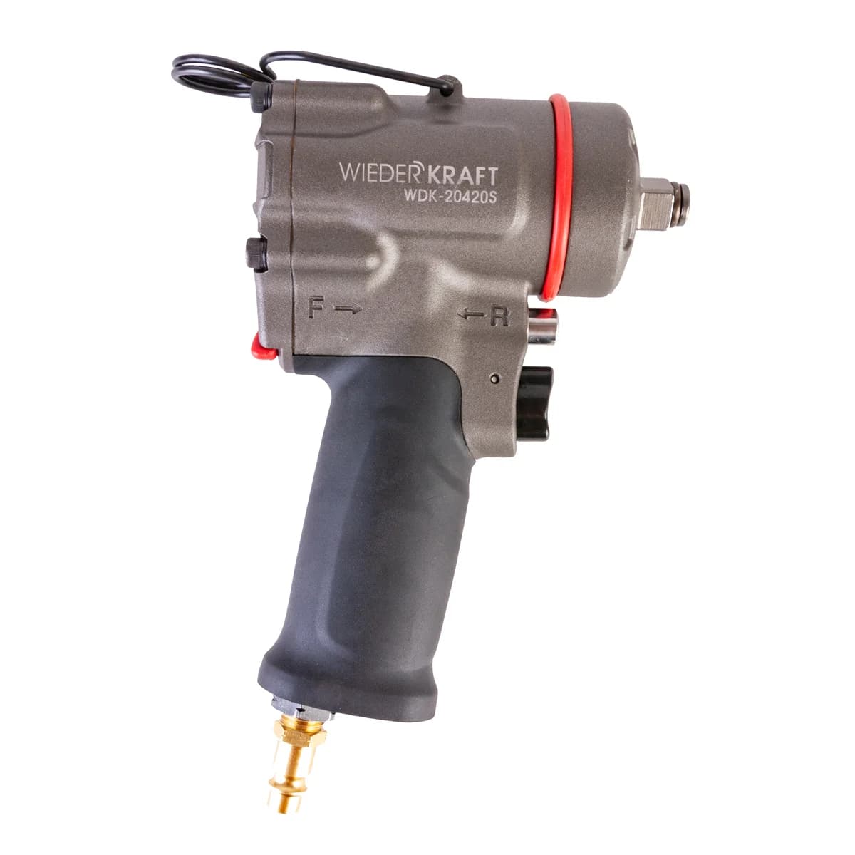 Пневматический ударный гайковёрт короткий 1/2″, 1200 Нм WIEDERKRAFT WDK-20420S