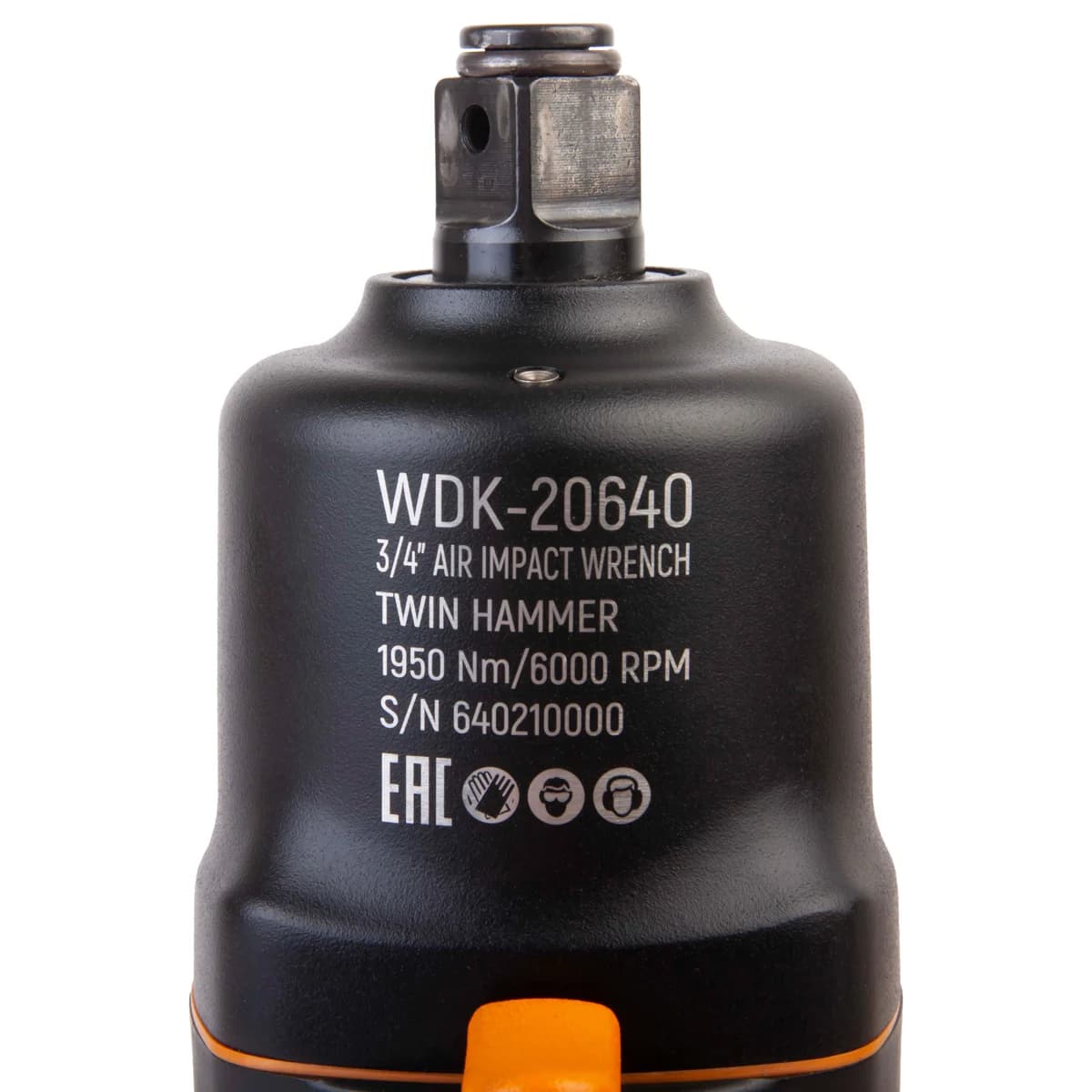 WDK-20640 Гайковерт пневматический ударный, привод 3/4″, 1950 Нм