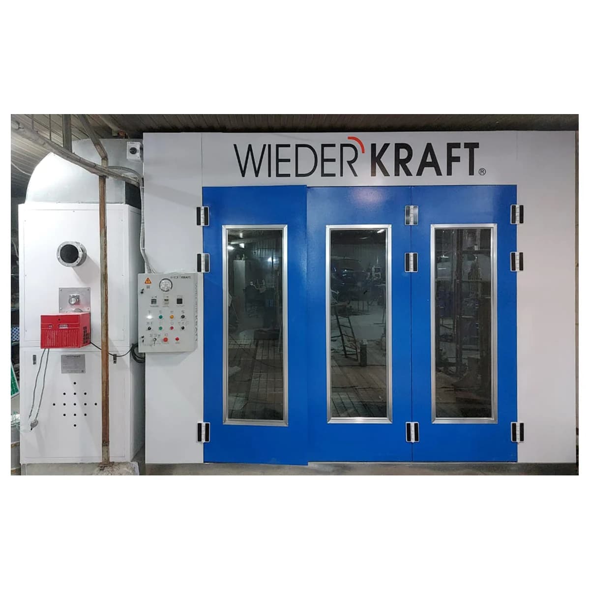 Окрасочно-сушильная камера с дизельной горелкой Riello WIEDERKRAFT WDK-210