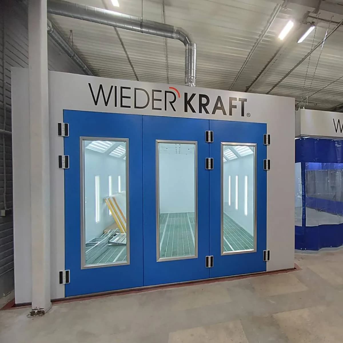 Окрасочно-сушильная камера с дизельной горелкой Riello WIEDERKRAFT WDK-210