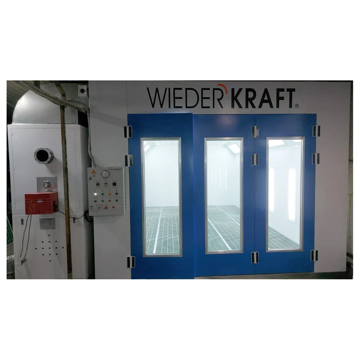 Окрасочно-сушильная камера с дизельной горелкой Riello WIEDERKRAFT WDK-210