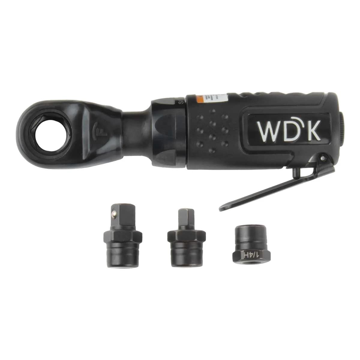 Пневматическая трещотка со сменными приводами 1/4″, 3/8″, 6,3 мм WIEDERKRAFT WDK-21340