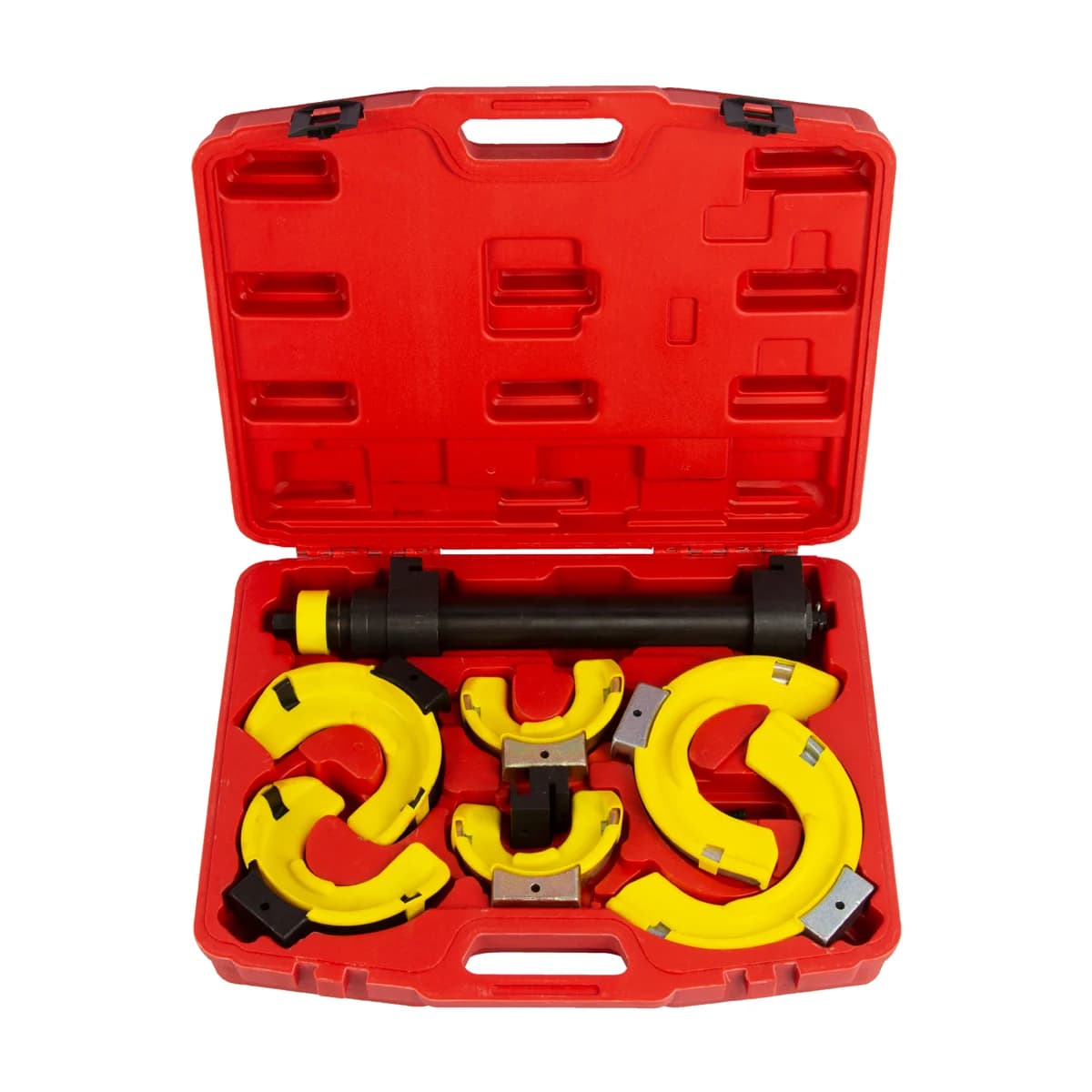 Съёмник пружин МакФерсон, 3 пары захватов 103–187 мм, винтовой WIEDERKRAFT WDK-214027LT