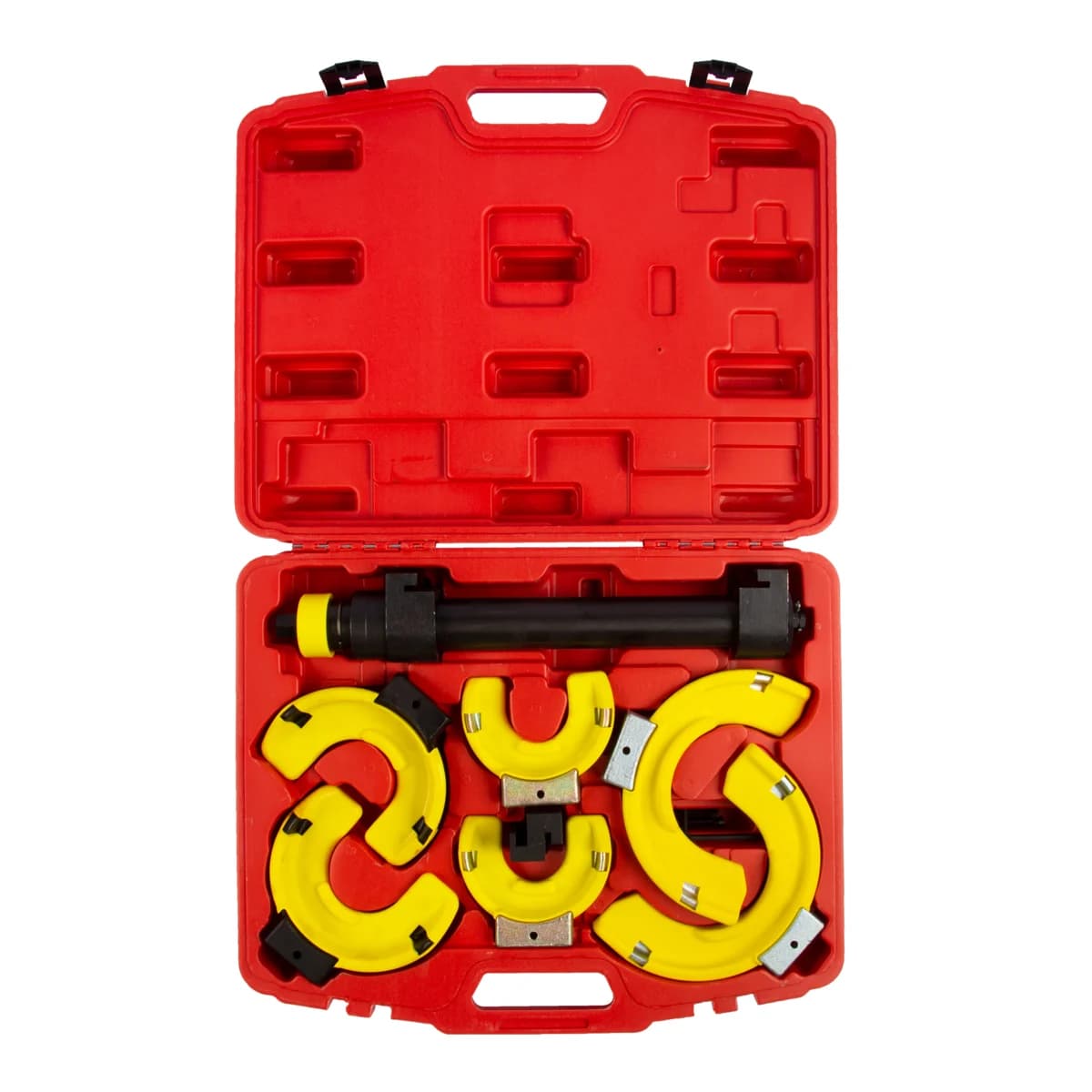 Съёмник пружин МакФерсон, 3 пары захватов 103–187 мм, винтовой WIEDERKRAFT WDK-214027LT