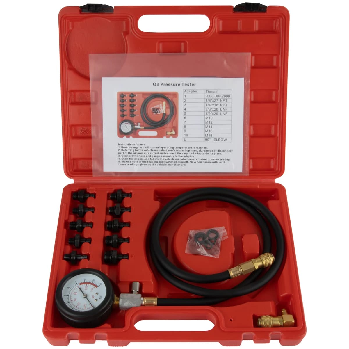 Тестер давления масла Wiederkraft WDK-214318