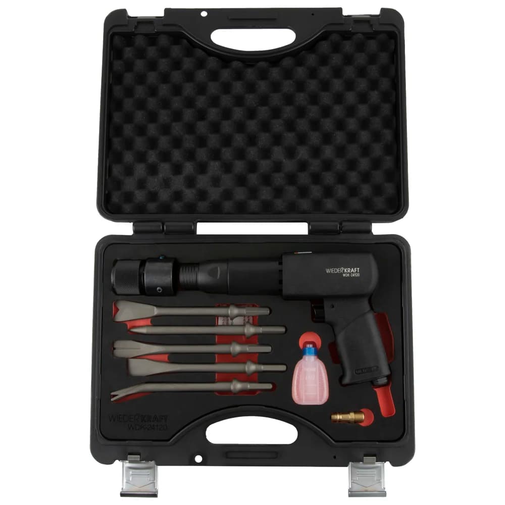 Пневматический молоток 2500 уд/мин, сила удара 9,5 Дж WIEDERKRAFT WDK-24120