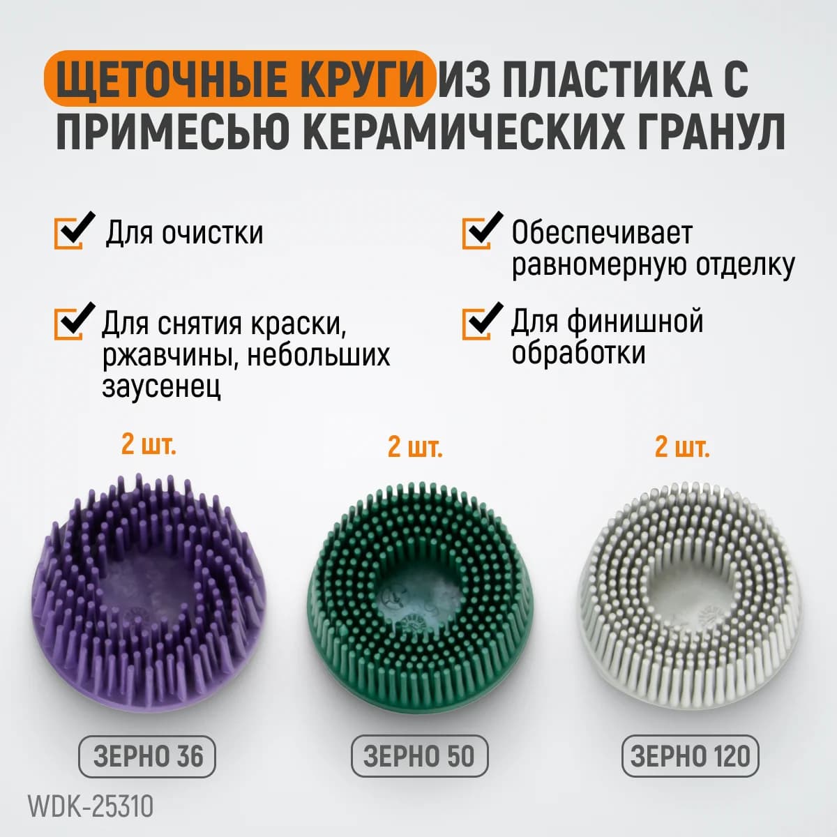 Пневматическая шлифмашина 50 мм WIEDERKRAFT WDK-25310