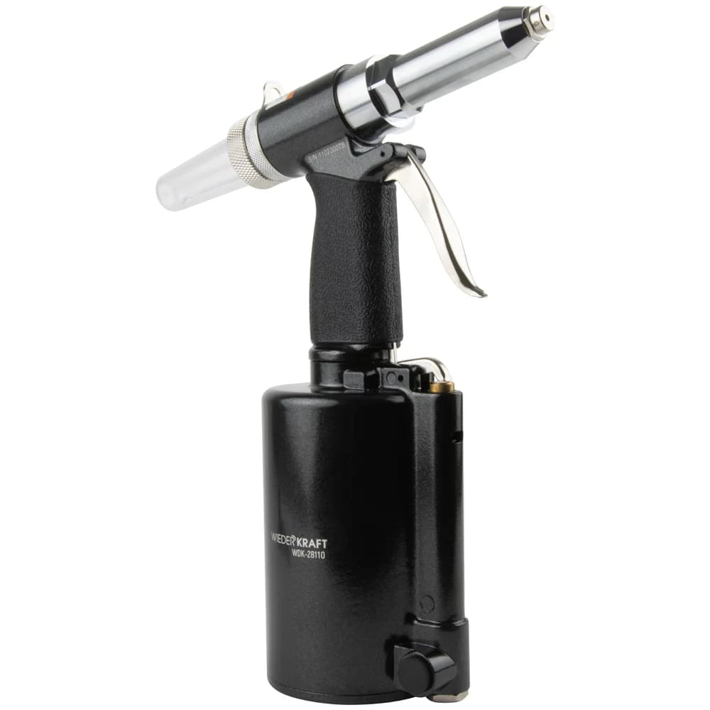 Пневмогидравлический заклёпочник 2,4–6,4 мм, 14 000 Н Wiederkraft WDK-28110