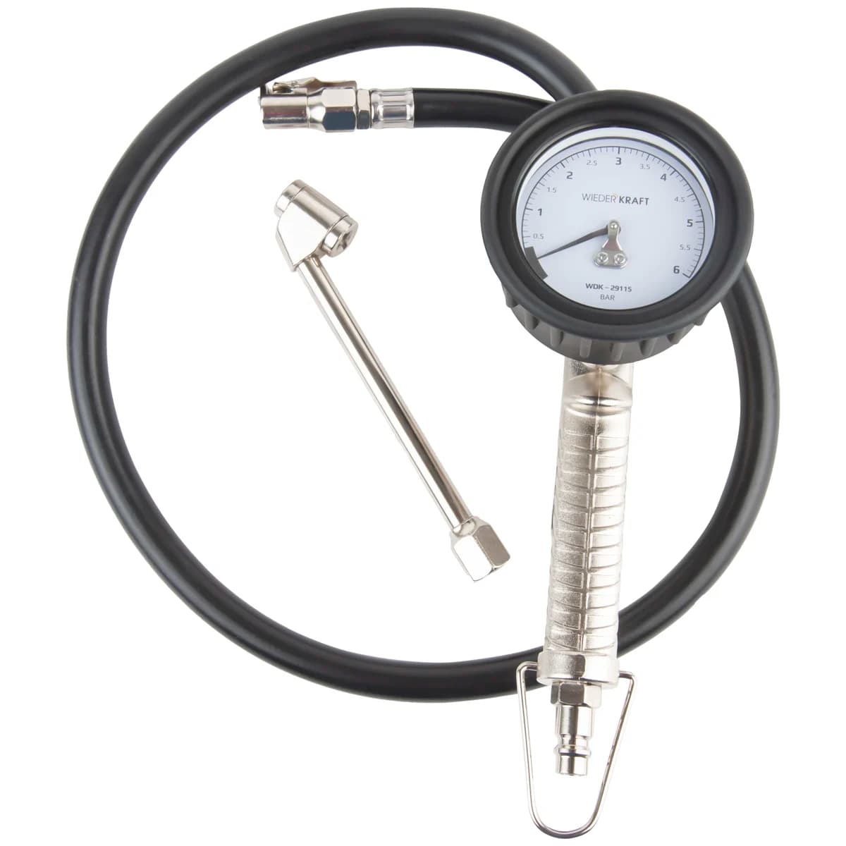 Пистолет подкачки WiederKraft, соединение рапид, шланг 850 мм