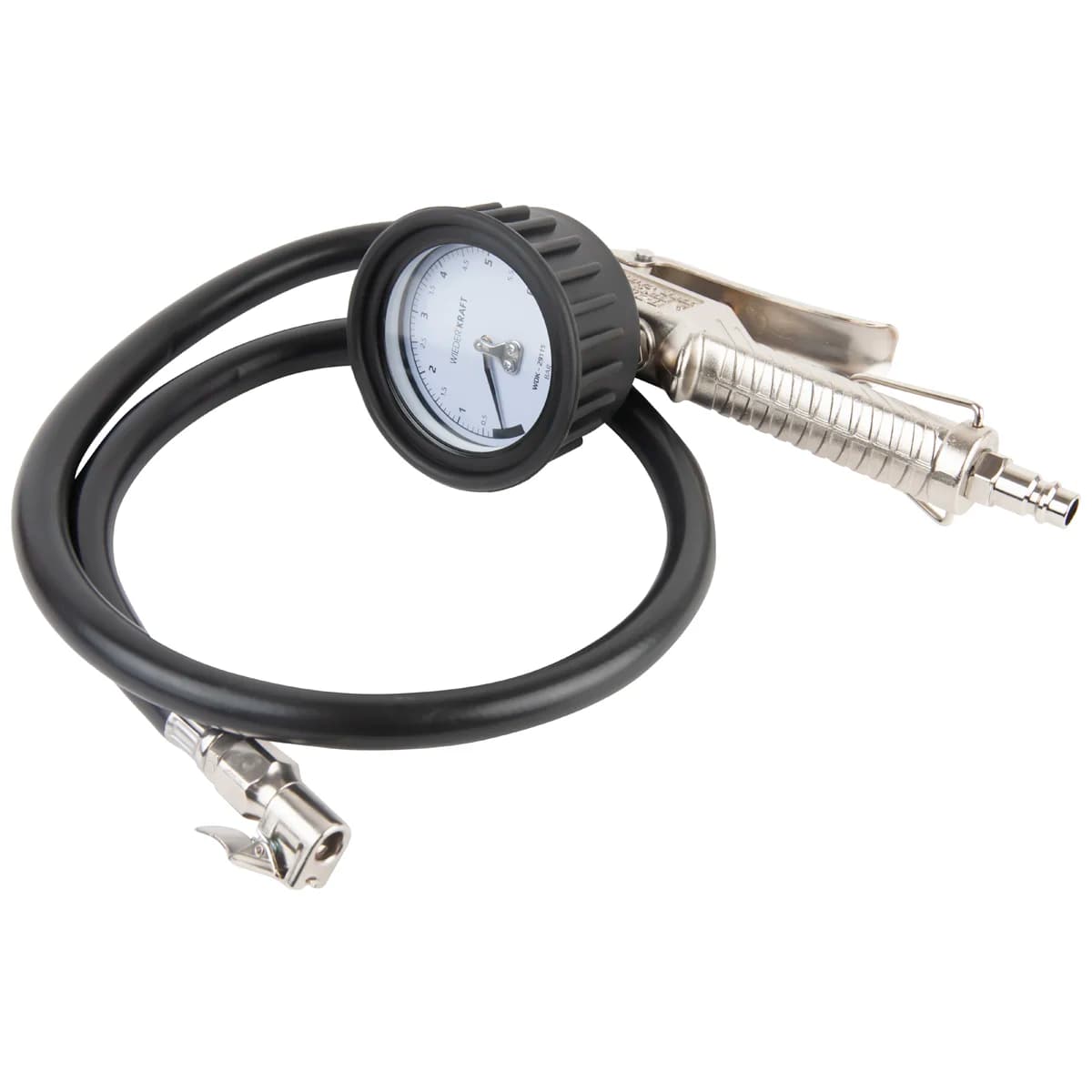 Манометр механический 63 мм на пистолете для шин WDK-29115