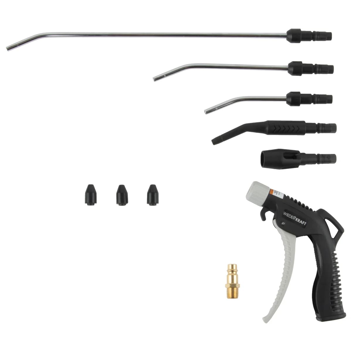 Продувочный пистолет 9 сменных насадок Wiederkraft WDK-29210
