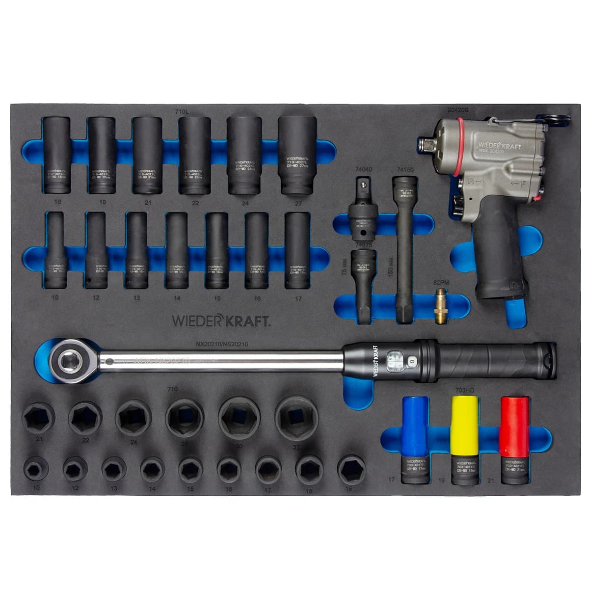Набор инструментов Wiederkraft WDK-3720S в кейсе