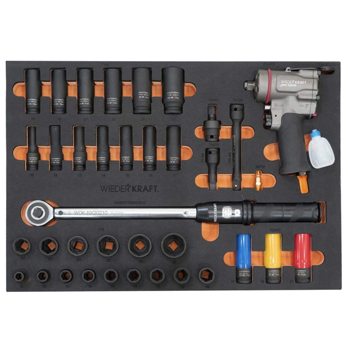 Набор инструментов Wiederkraft WDK-3720X в кейсе