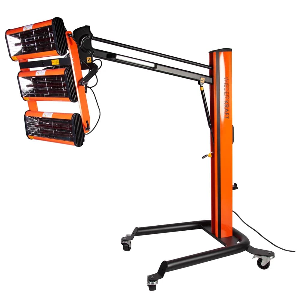 Трёхкассетная мобильная ИК-сушка 3×1000 Вт 220 В WIEDERKRAFT WDK-3D