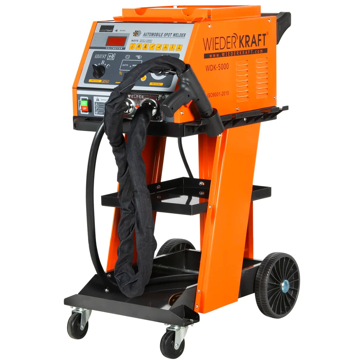 Споттер 3800А 220В два режима автоматический/ручной дисплей тележка Wiederkraft WDK-5000