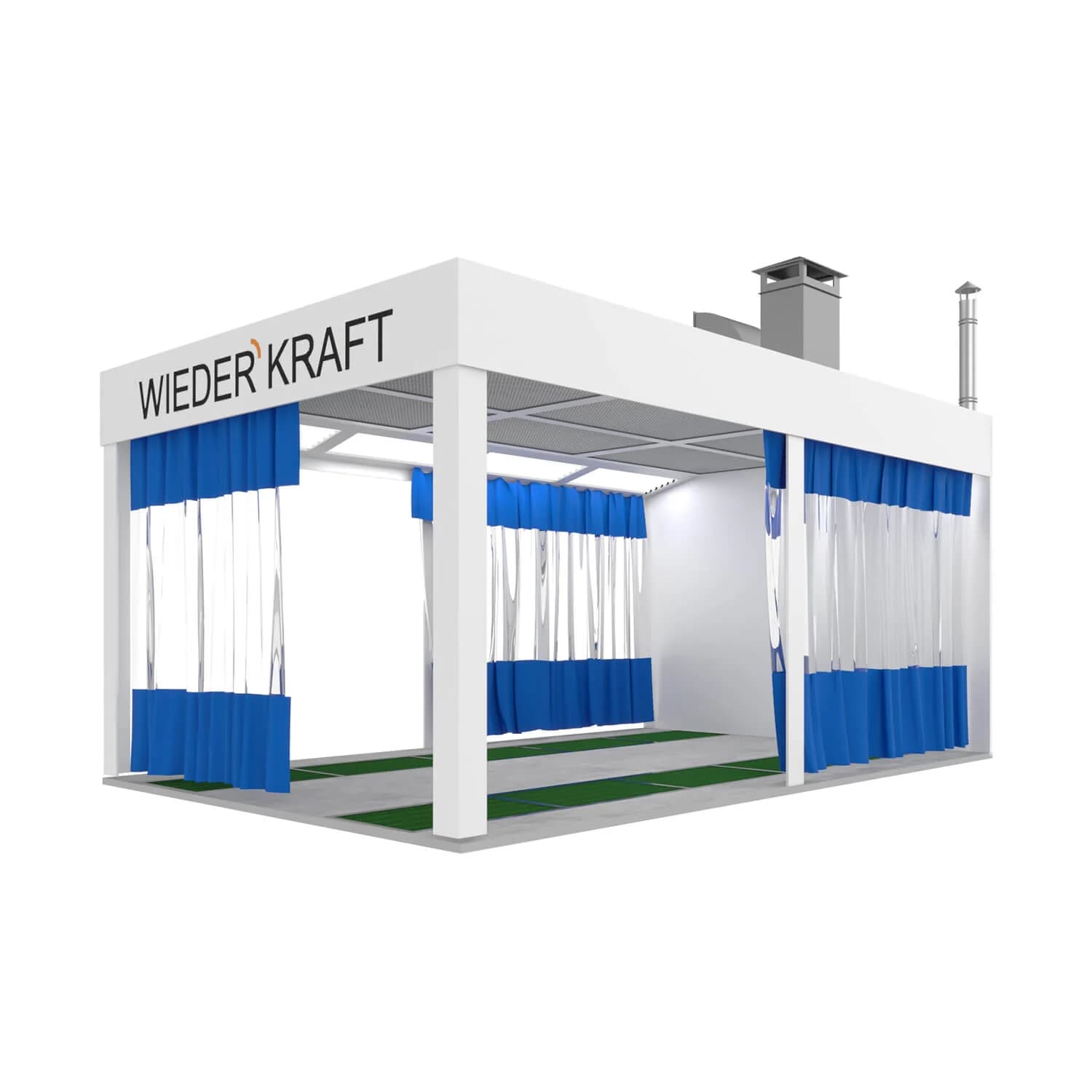 Пост подготовки для монтажа на приямок, вертикальный поток, с подогревом WIEDERKRAFT WDK-510M