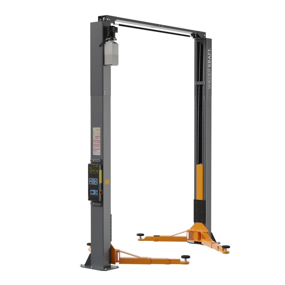 Двухстоечный подъёмник 4 тонны с верхней синхронизацией и электромагнитной разблокировкой — Wiederkraft WDK-529E