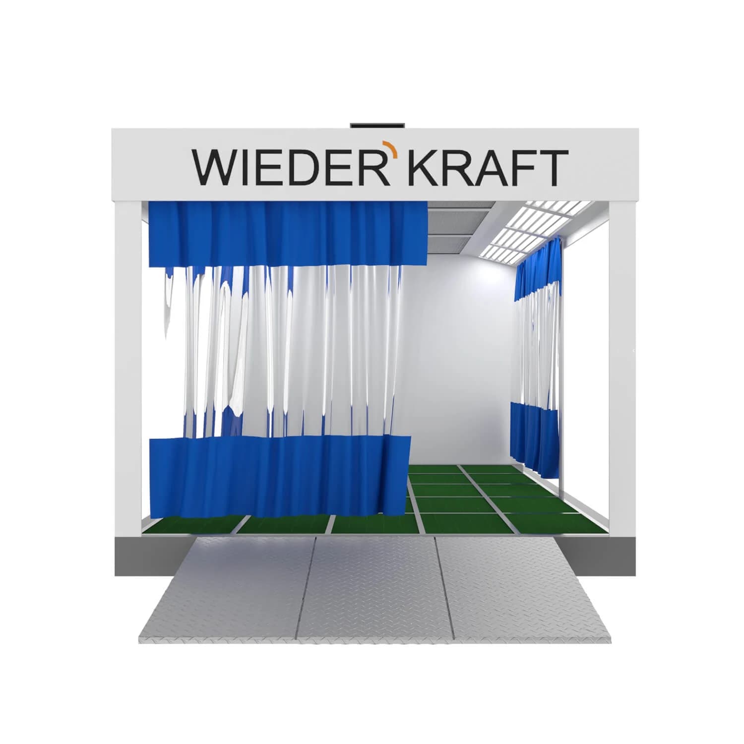 Пост подготовки к окраске на металлическом основании WIEDERKRAFT WDK-610