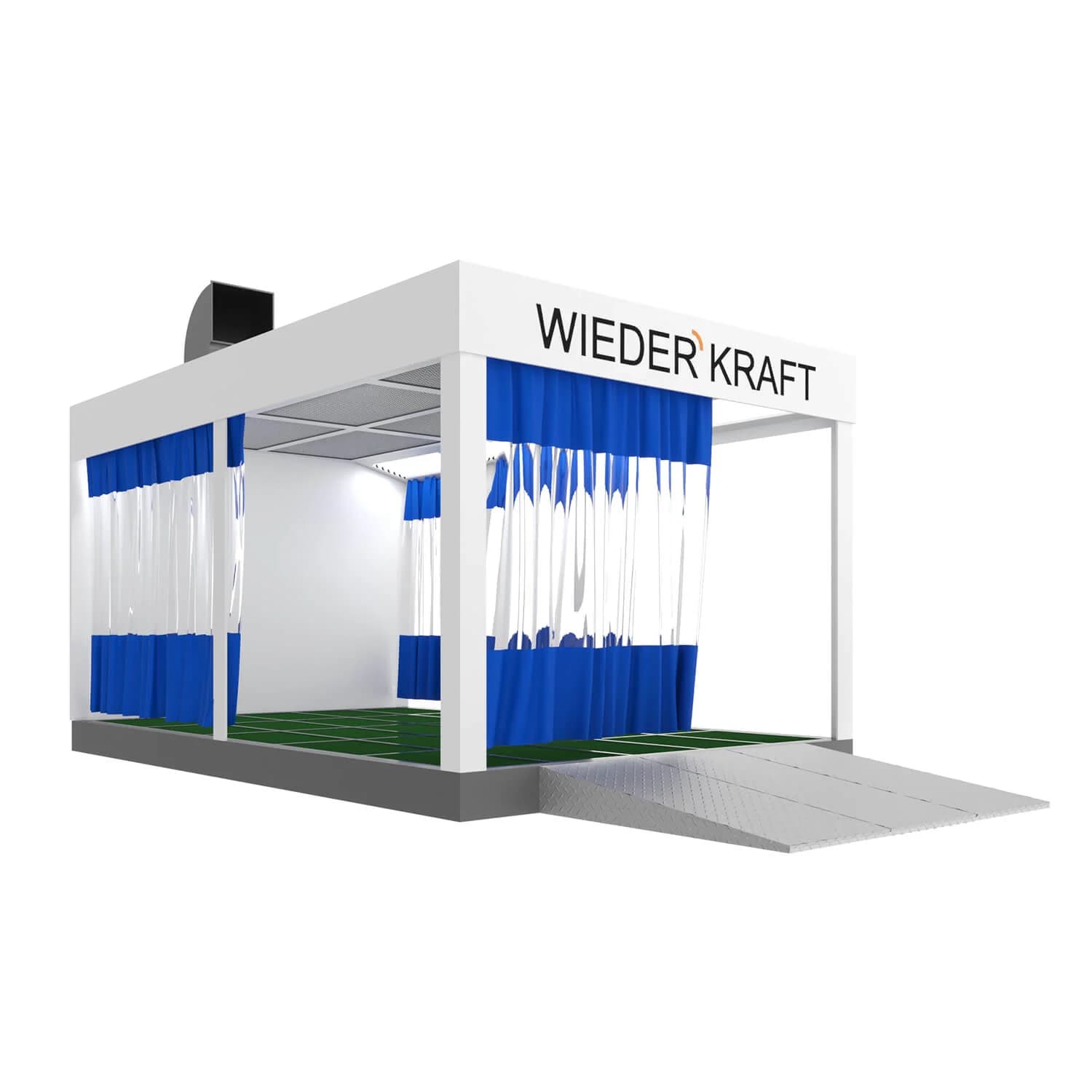 Пост подготовки к окраске на металлическом основании WIEDERKRAFT WDK-610