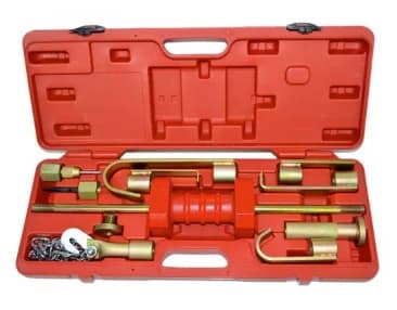 Молоток обратный 3 кг набор крюков 9 штук направляющий стержень 580 мм Wiederkraft WDK-65021