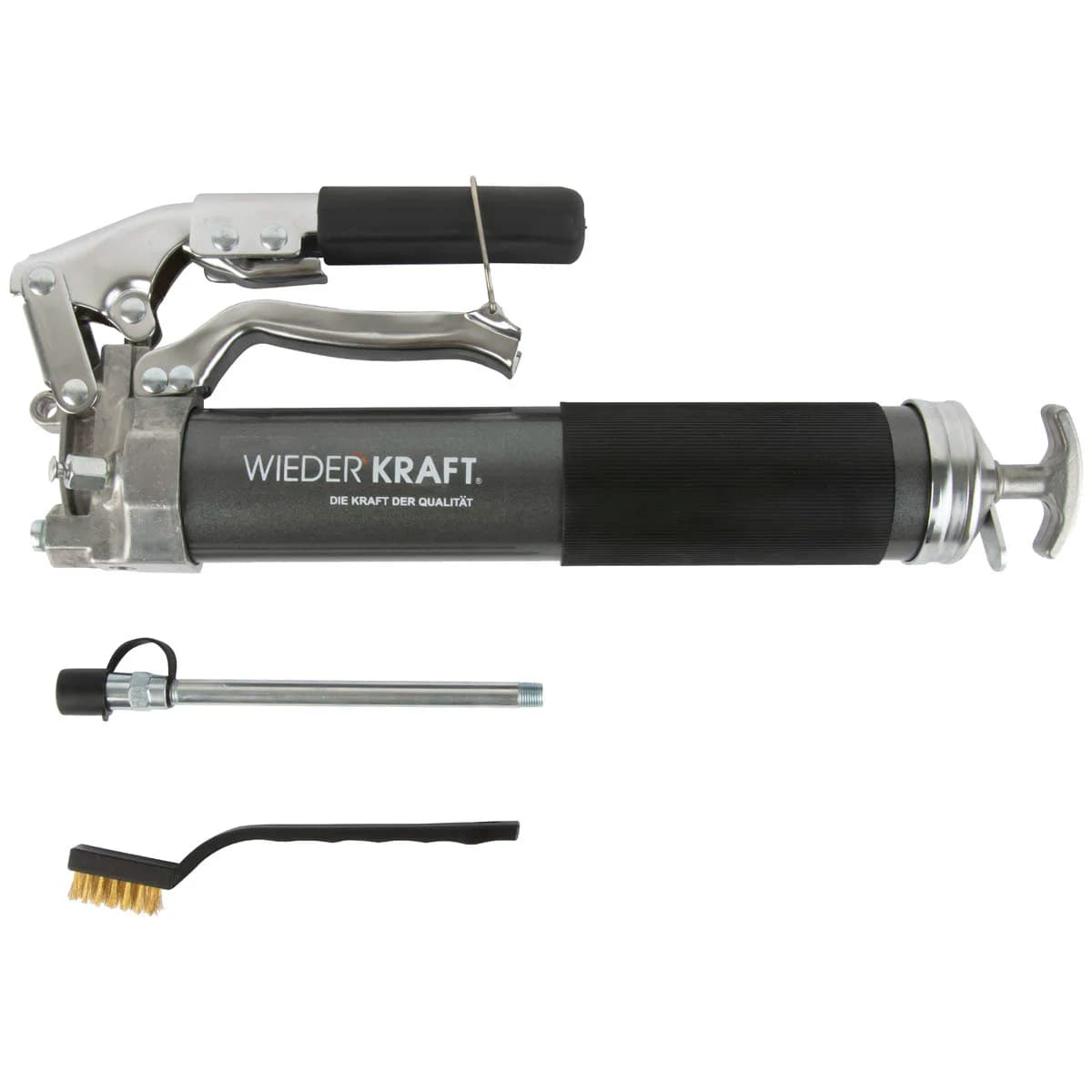 Шприц для смазки рычажно-плунжерный, 400 мл, до 700 бар WIEDERKRAFT WDK-65159