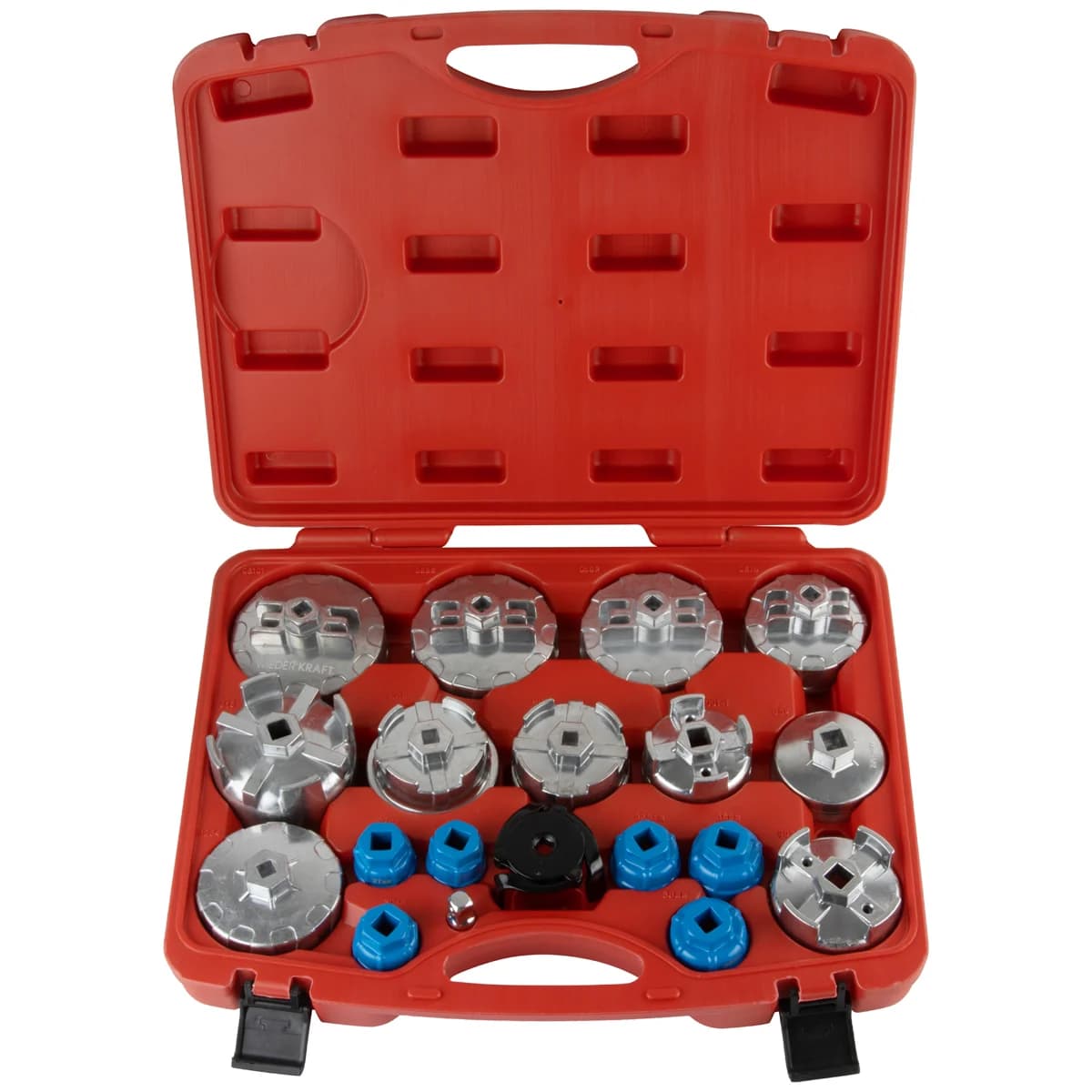 Набор съёмников масляных фильтров Wiederkraft WDK-65341 в кейсе